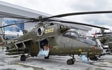 'Xe tăng bay' Mi-35M Nga tập kích đoàn xe thiết giáp Ukraine gần Izyum