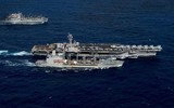 Nhóm tác chiến tàu sân bay USS Ronald Reagan áp sát bán đảo Triều Tiên