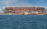 Qatar tháo dỡ sân vận động độc đáo làm từ 974 container phục vụ World Cup