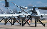 'Thần chết' MQ-9 Mỹ thị uy với màn 'voi đi bộ'