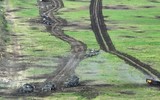 Thiết giáp phá mìn đặc biệt Leopard 2R 'thúc thủ' trước hỏa lực Nga