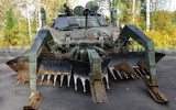 Thiết giáp phá mìn đặc biệt Leopard 2R 'thúc thủ' trước hỏa lực Nga