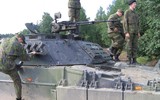 Thiết giáp phá mìn đặc biệt Leopard 2R 'thúc thủ' trước hỏa lực Nga