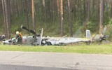 Trực thăng quân sự rơi ở Belarus, nghi là 'xe tăng bay' Mi-24 của Nga