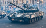 Biến thể mạnh nhất của xe tăng T-64 'thúc thủ' dưới đòn đánh của UAV Lancet