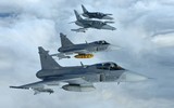 Uy lực ‘chiến thần’ Saab JAS 39 Gripen Thuỵ Điển