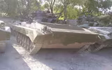 Thiết giáp đặc biệt BMP-1U Shkval của Ukraine trong biên chế quân đội Nga