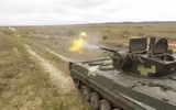 Thiết giáp đặc biệt BMP-1U Shkval của Ukraine trong biên chế quân đội Nga