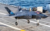 Tiêm kích hạm F-35C lộ diện với lớp sơn phủ như gương