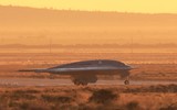 Mỹ lần đầu công bố ảnh oanh tạc cơ tàng hình B-21 Raider bay 