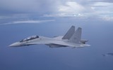 Tiêm kích Su-30 Malaysia biểu diễn tuyệt kỹ 'lá vàng rơi'