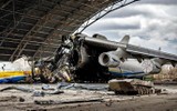 Vận tải cơ khổng lồ An-124 Ukraine lần đầu bay trên bầu trời Kiev sau 3 năm