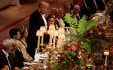 Cận cảnh quốc yến hoàng gia Anh chiêu đãi Tổng thống Mỹ Donal Trump