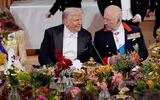 Cận cảnh quốc yến hoàng gia Anh chiêu đãi Tổng thống Mỹ Donal Trump