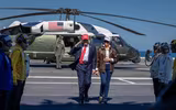 Tổng thống Trump chứng kiến màn phóng tên lửa SM-2 trị giá hàng triệu USD