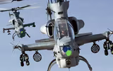 Trực thăng AH-1Z Viper của thủy quân lục chiến Mỹ diễn tập bắn đạn thật trên biển Caribe