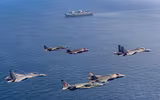 Tiêm kích Su-30MKI Ấn Độ tập đánh cận chiến với F-35B Anh