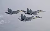 Tiêm kích Su-30MKI Ấn Độ tập đánh cận chiến với F-35B Anh
