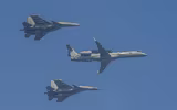 Tiêm kích Su-30MKI Ấn Độ tập đánh cận chiến với F-35B Anh