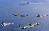 Tiêm kích Su-30MKI Ấn Độ tập đánh cận chiến với F-35B Anh