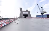 Singapore hạ thủy tàu chiến đa nhiệm chở drone lớn nhất lịch sử