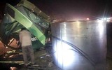 [Ảnh] Kinh hãi những ‘hung thần’ chở cuộn thép lao ào ào trên đường