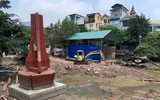 [Ảnh] ‘Pháo đài bay’ B52 phơi xác hoàn toàn khi hồ Hữu Tiệp rút cạn nước 