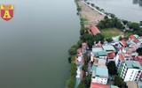 Vẻ đẹp phủ Tây Hồ từ trên cao trong ngày Tết Nguyên tiêu