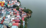 Vẻ đẹp phủ Tây Hồ từ trên cao trong ngày Tết Nguyên tiêu