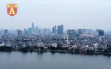 Toàn cảnh công trình xây dựng lừng lững nằm trên khu đất ‘kim cương’ sát mép hồ Tây