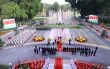 Lễ đón Tổng Bí thư, Chủ tịch nước Trung Quốc thăm cấp Nhà nước tới Việt Nam