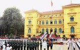 Lễ đón Tổng Bí thư, Chủ tịch nước Trung Quốc thăm cấp Nhà nước tới Việt Nam