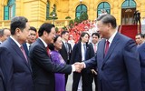 Lễ đón Tổng Bí thư, Chủ tịch nước Trung Quốc thăm cấp Nhà nước tới Việt Nam