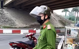 Công an huyện Đông Anh tập trung cao độ, ứng trực phòng ngừa Covid-19 tại các điểm công cộng