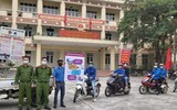 Công an huyện Đông Anh tập trung cao độ, ứng trực phòng ngừa Covid-19 tại các điểm công cộng