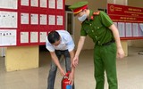 Những hình ảnh đảm bảo công tác an toàn phòng cháy cận kề ngày bầu cử
