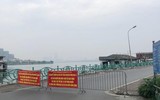 Ven hồ Tây chỉ còn dáng bóng những người làm nhiệm vụ ứng trực