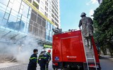 Kiểm tra khả năng phối hợp cứu nạn, chữa cháy tại tòa nhà cao tầng