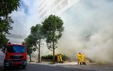 Kiểm tra khả năng phối hợp cứu nạn, chữa cháy tại tòa nhà cao tầng