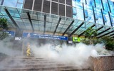 Kiểm tra khả năng phối hợp cứu nạn, chữa cháy tại tòa nhà cao tầng