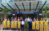 Kiểm tra khả năng phối hợp cứu nạn, chữa cháy tại tòa nhà cao tầng