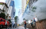Kiểm tra khả năng phối hợp cứu nạn, chữa cháy tại tòa nhà cao tầng