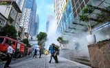 Kiểm tra khả năng phối hợp cứu nạn, chữa cháy tại tòa nhà cao tầng