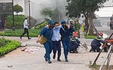 Tình huống giả định xảy ra cháy, nổ ở nơi đông người tại huyện Thanh Trì