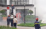 Tình huống giả định xảy ra cháy, nổ ở nơi đông người tại huyện Thanh Trì