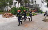 Tình huống giả định xảy ra cháy, nổ ở nơi đông người tại huyện Thanh Trì
