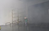 Lửa khói bao trùm khu Công nghiệp Phú Nghĩa, trong tình huống diễn tập tìm kiếm cứu nạn