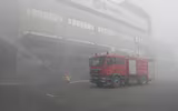 Lửa khói bao trùm khu Công nghiệp Phú Nghĩa, trong tình huống diễn tập tìm kiếm cứu nạn