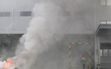 Lửa khói bao trùm khu Công nghiệp Phú Nghĩa, trong tình huống diễn tập tìm kiếm cứu nạn