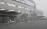 Lửa khói bao trùm khu Công nghiệp Phú Nghĩa, trong tình huống diễn tập tìm kiếm cứu nạn